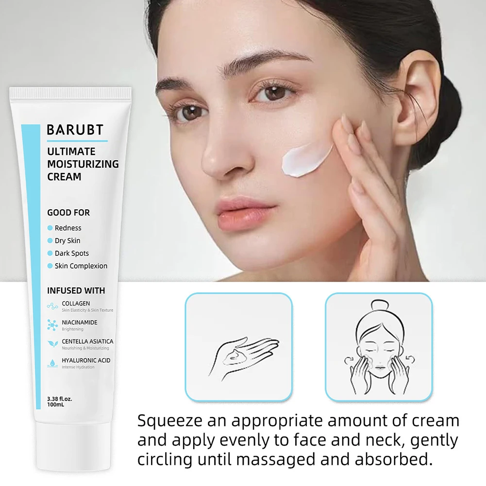 100ml Ultimates Moisturizing Cream With Centella Asiatica Niacinamide Hyaluronic Acid Collagen Anti-Aging Facial Repair Cream