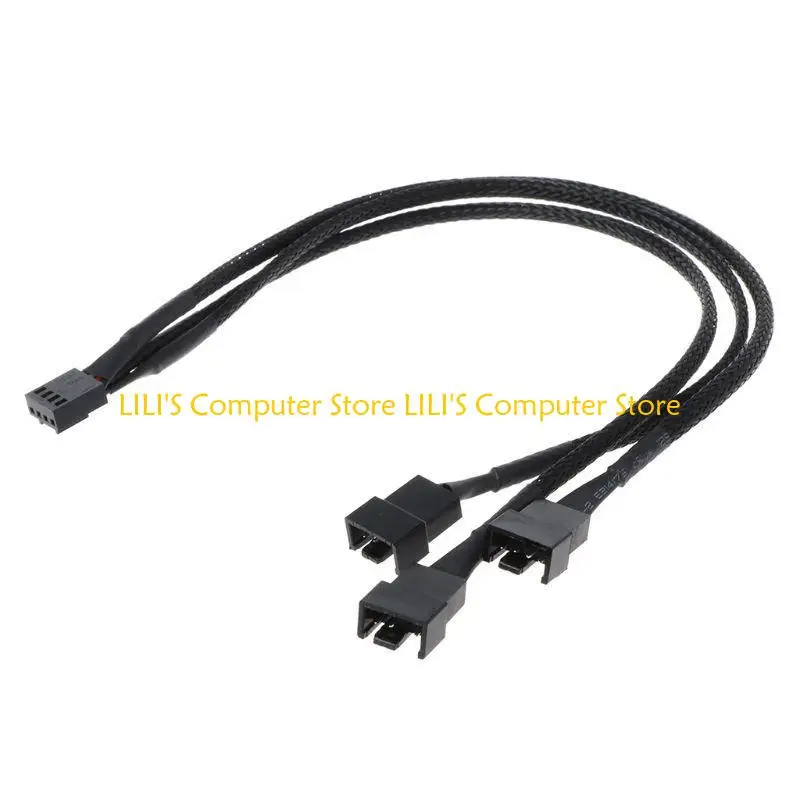 كابل موسع A52B بمروحة PWM 4pin إلى 3 طرق Y Splitter 4pin إلى 3 x 4pin/3pin توسيع