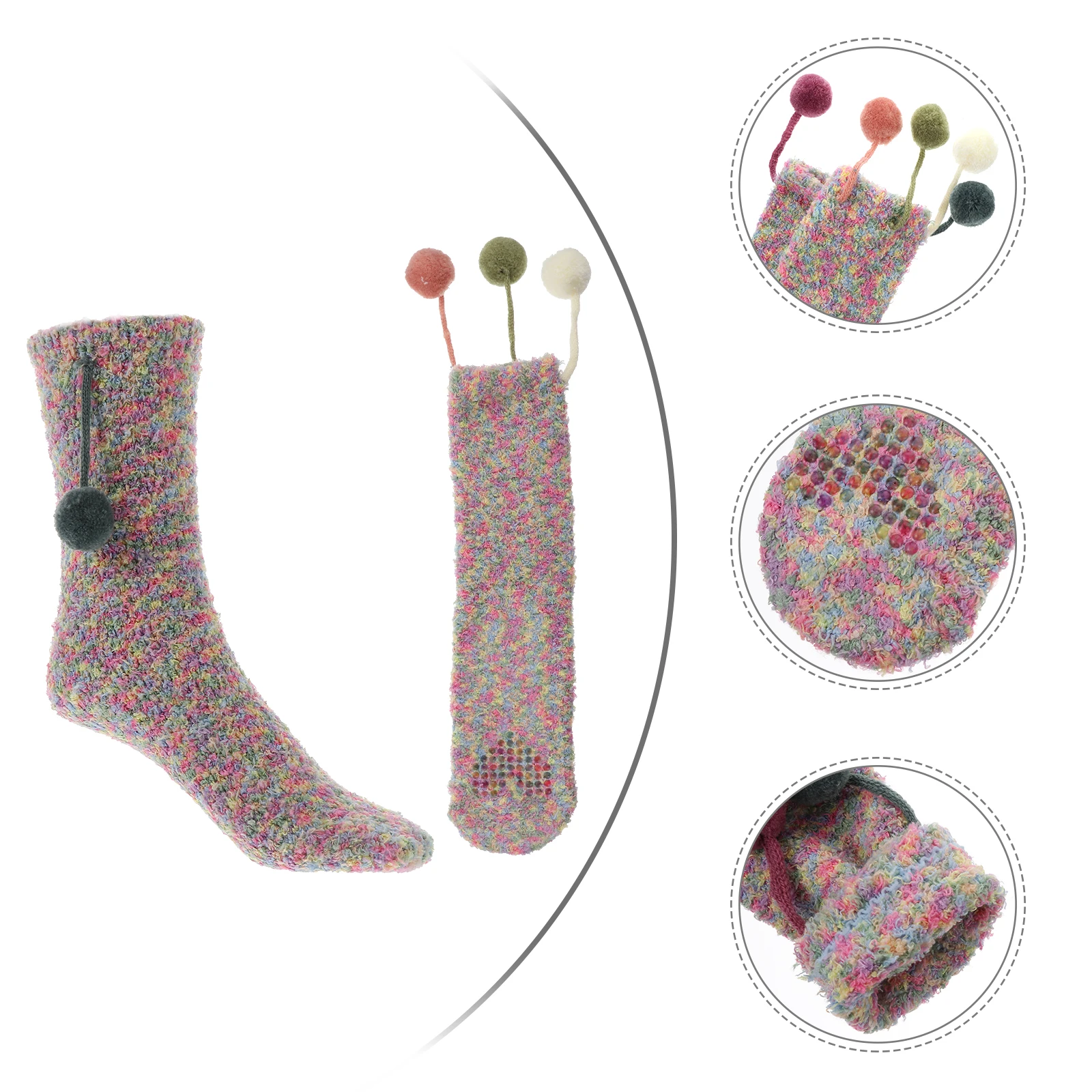 

Носки из кораллового флиса, теплые утолщенные носки для сна, женские зимние домашние легкие мягкие материалы, дышащие, удобные подарки