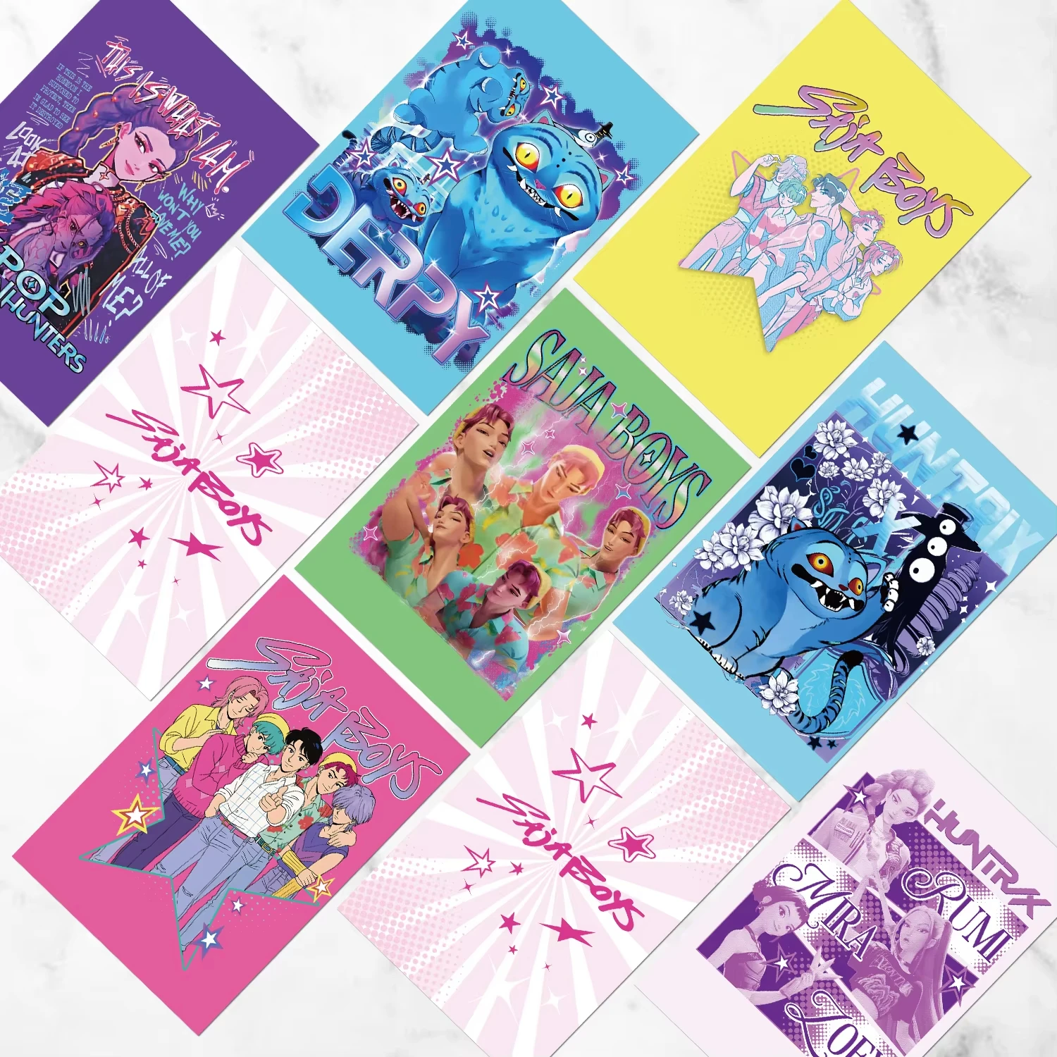 

30/55/92pcs Laser Cards Cartoon Anime Peripheral Series Accessories Lomo Cards Fashion Fans Collection Gift
