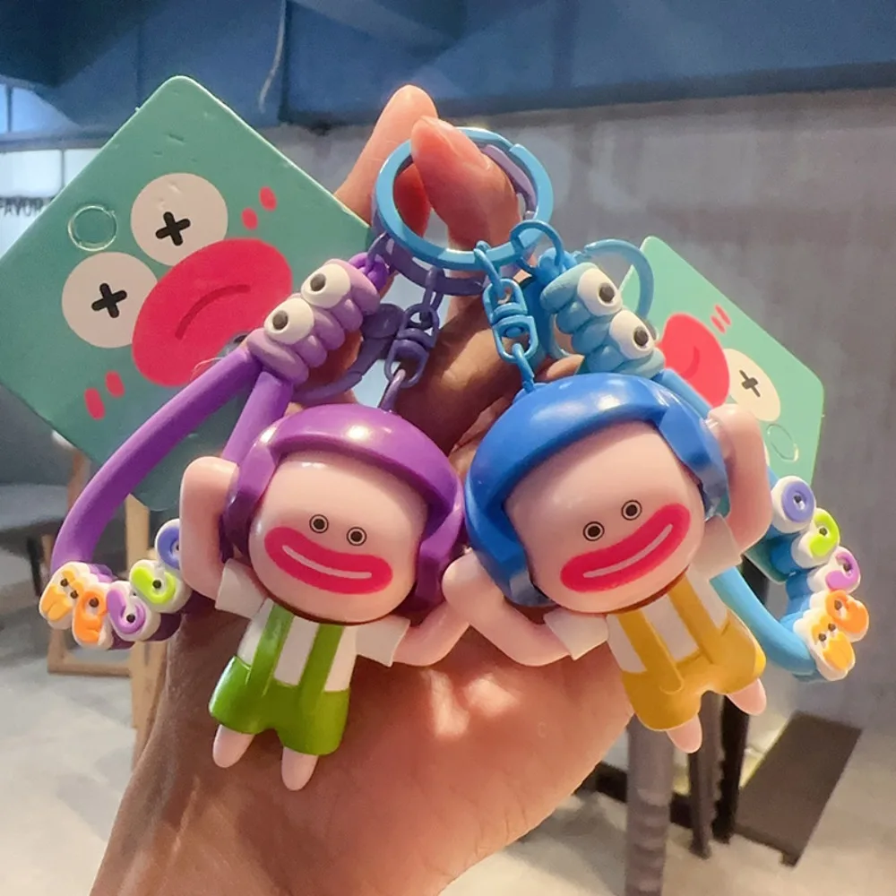 Model Doll Ugly Doll Cartoon Face Changing Doll Panda Cartoon Face Changing Toy PVC Pendant Cartoon Keychain Student