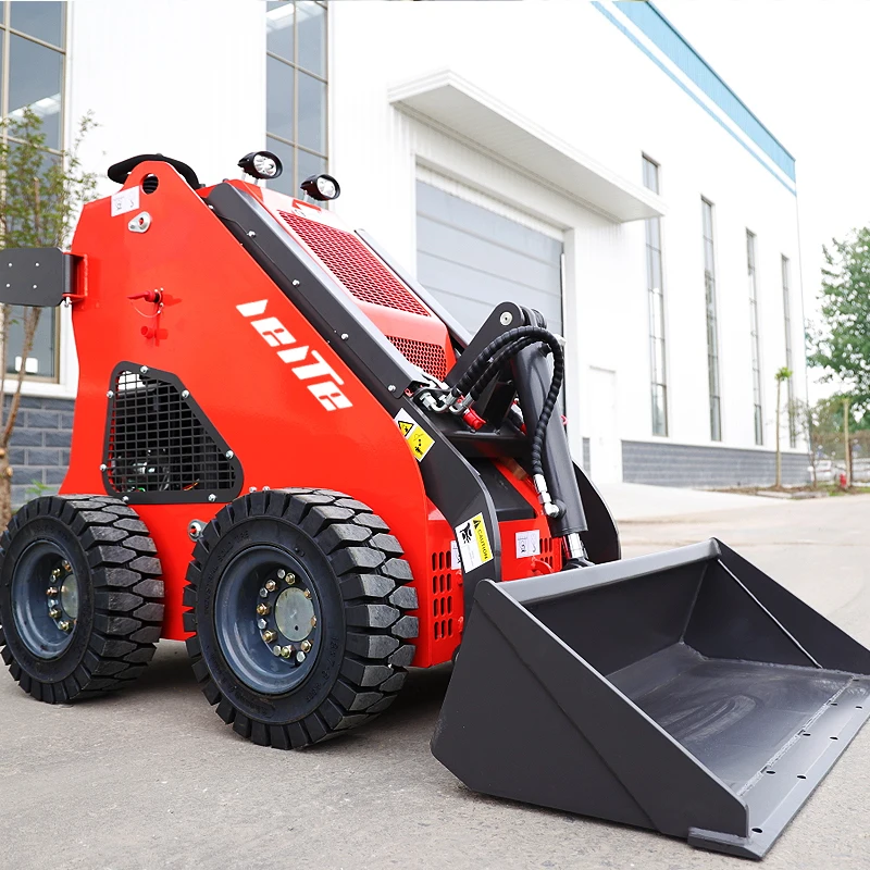 Customized Skid Steer Loaders With Bucket Mixer Attachment 500kg Mini Skid Steer Loader CE EPA Compact Skid Steer Loader