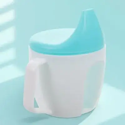 

Baby Toddler Drinking Cup Duckbill Spout Handle Training Bottle Clear Scale Infant Feeding Cup Toddler Drinking Bottle