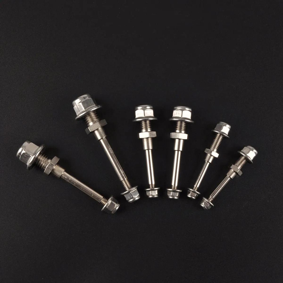 1 jeu d'essieux de roue, arbre en acier avec écrous d'arrêt, diamètre 4/5/6/MM, ensemble de train d'atterrissage, filetage M6/M8/M10, pièces de rechange pour modèle d'avion RC