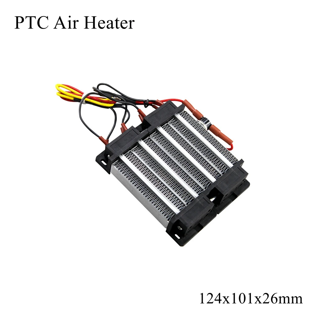 

124x101mm 12V 110V 220V PTC Ceramic Air Insulated Electric Heater Constant Thermostatic Heating Chip Incubator Outdoor Car Motor