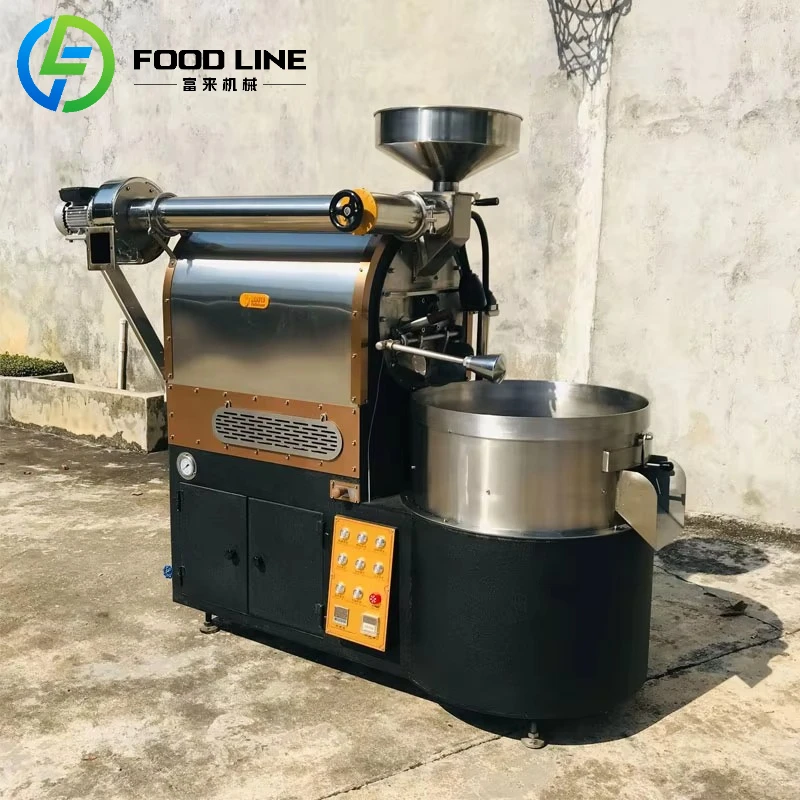 Commercial Coffee Roaster Coffee Bean Roasting Machine Drum Coffee Roaster Stainless Steel Auto Temperature Control Machine OME