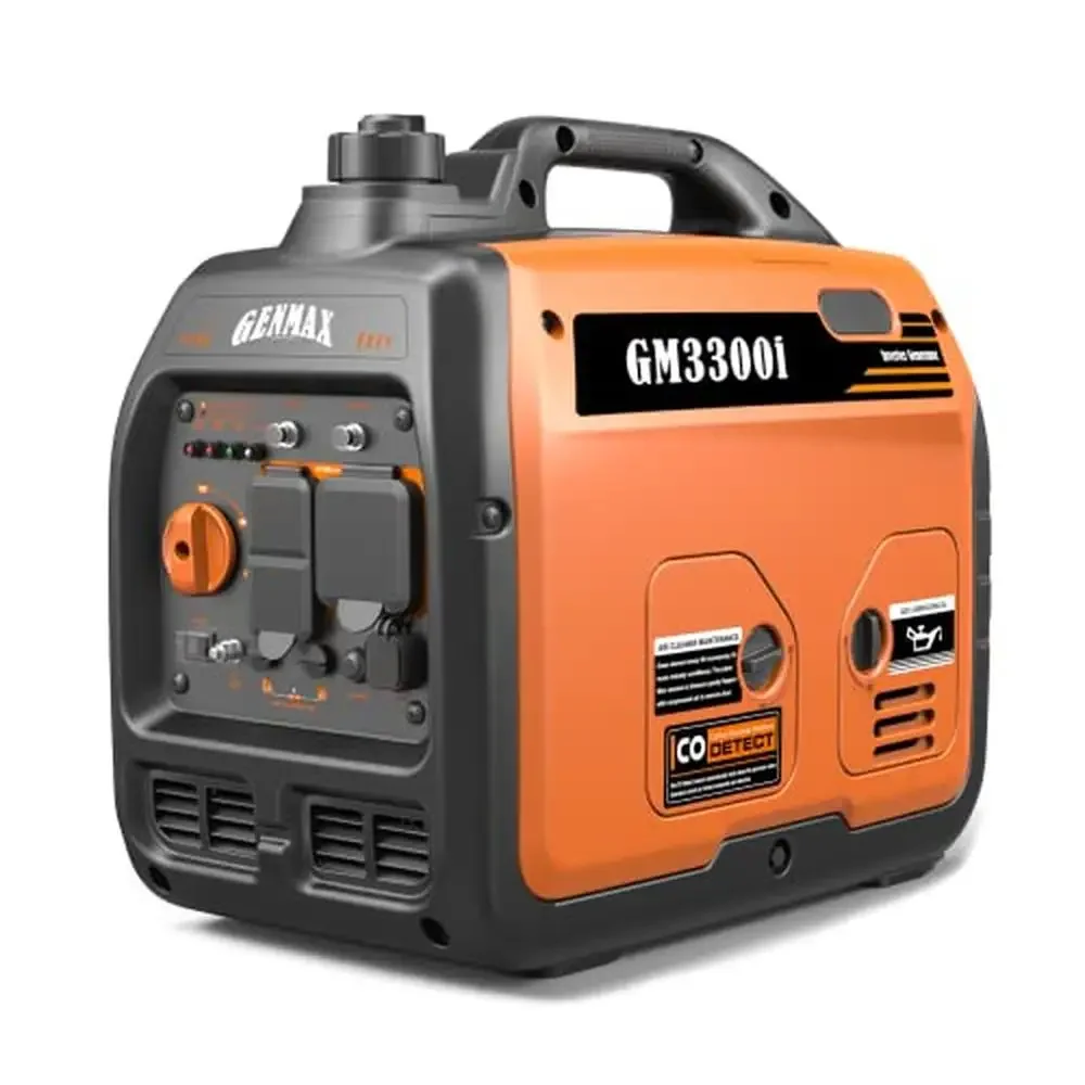 Ultra Quiet 3300W Gas Engine Inverter Generator Eco Mode Lightweight Home & Camping USB Ports & Parallel Ready EPA Compliant