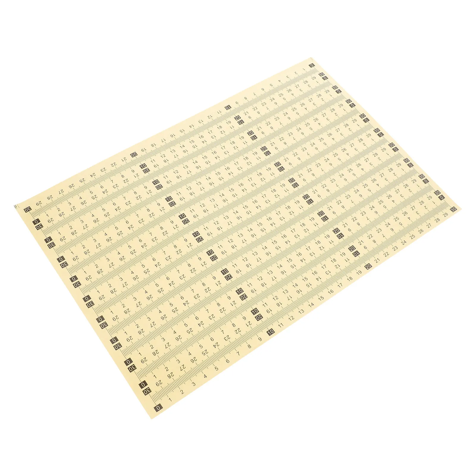 

20Pcs Flexible Measuring Ruler Stickers Strong Adhesion Easy Application Removable Precision Scale Tape for Workbench Labeling
