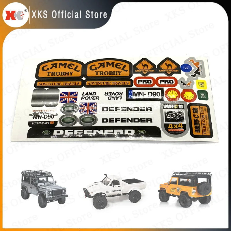 XKS RC Car MN99S MN45 D90 D91 WPL B24 B14 B1 B36 B16 D12 C14 C24 C24-1 C34 Car Spare Parts DIY Simulation Body RC Truck Sticker