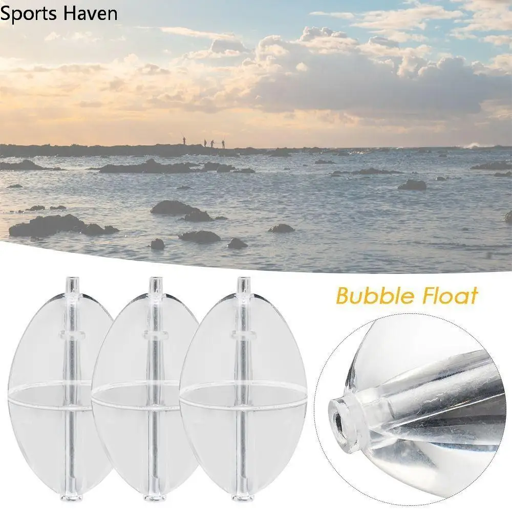 

Transparent Oval Bubble Float PVC Plastic Fishing Float Buoy Strike Indicator Sea Fishing Accessories