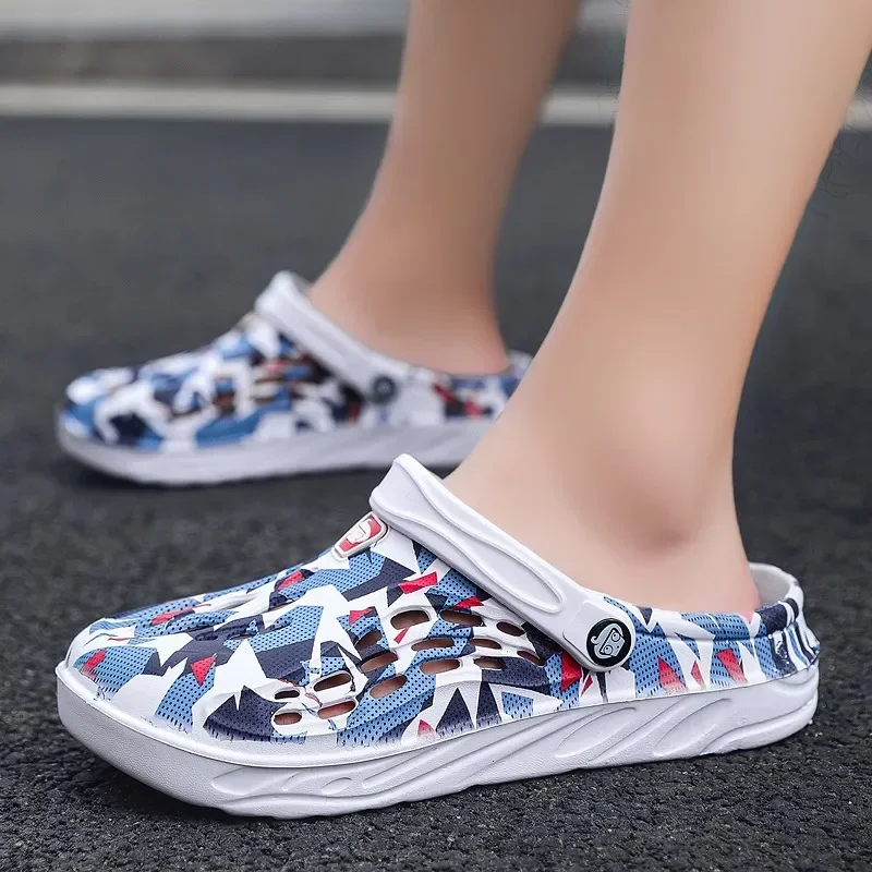 Light Mens รองเท้าแตะฤดูร้อนรองเท้าสําหรับชายกลางแจ้ง Wading Platform รองเท้าแตะชายหาดนุ่ม Antiskid กีฬาบุรุษรองเท้าแตะ