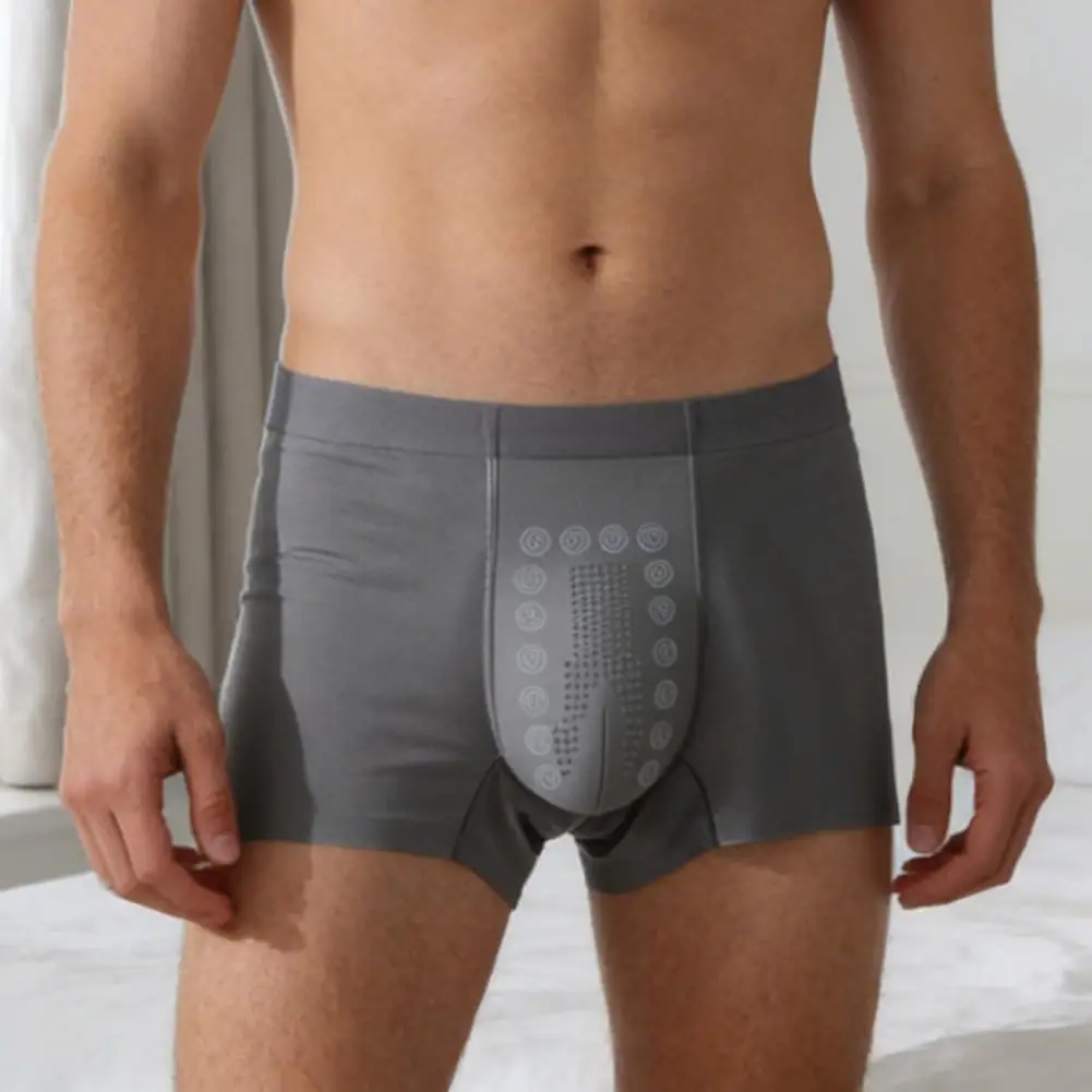Quick-Dry Men’s Boxer Briefs – Breathable, Moisture-Absorbing Mid-Waist Underwear with Massage Points