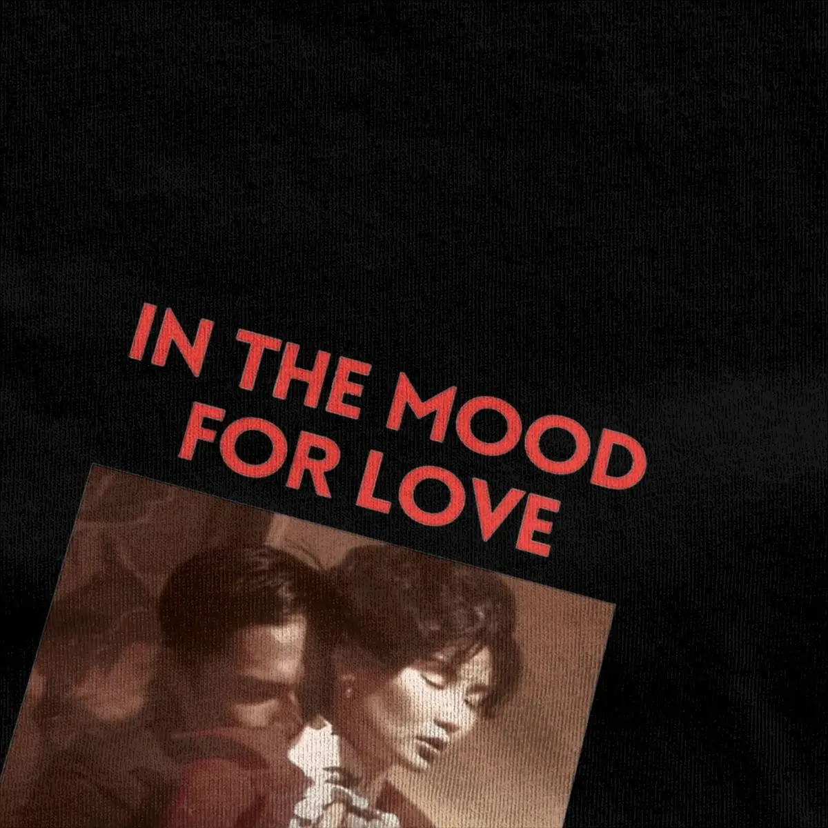 In The Mood For Love Wong Kar Wai T Shirt Men\'s Cotton Top Tee Retro O-neck Short Sleeve