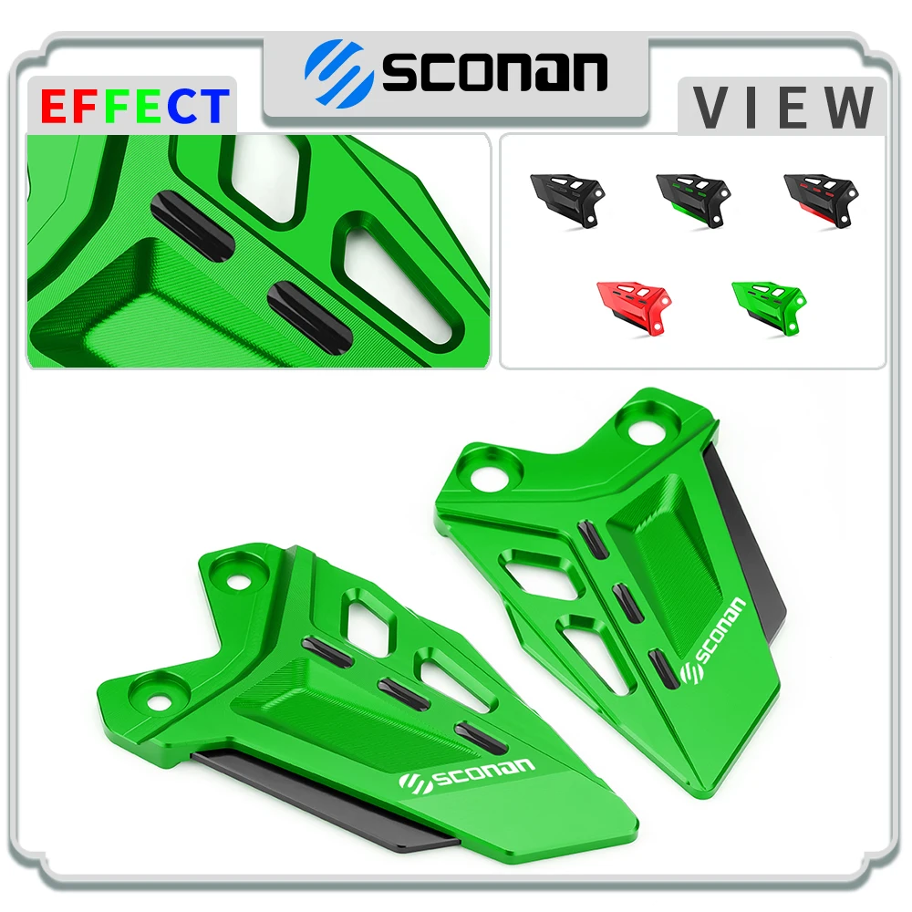 

Motorcycle Accessories Pedal Guard Rear Decorative Footrest Pedal Protector For For ninja650 Z650 Z650RS 2017 - 2023 2024 2025