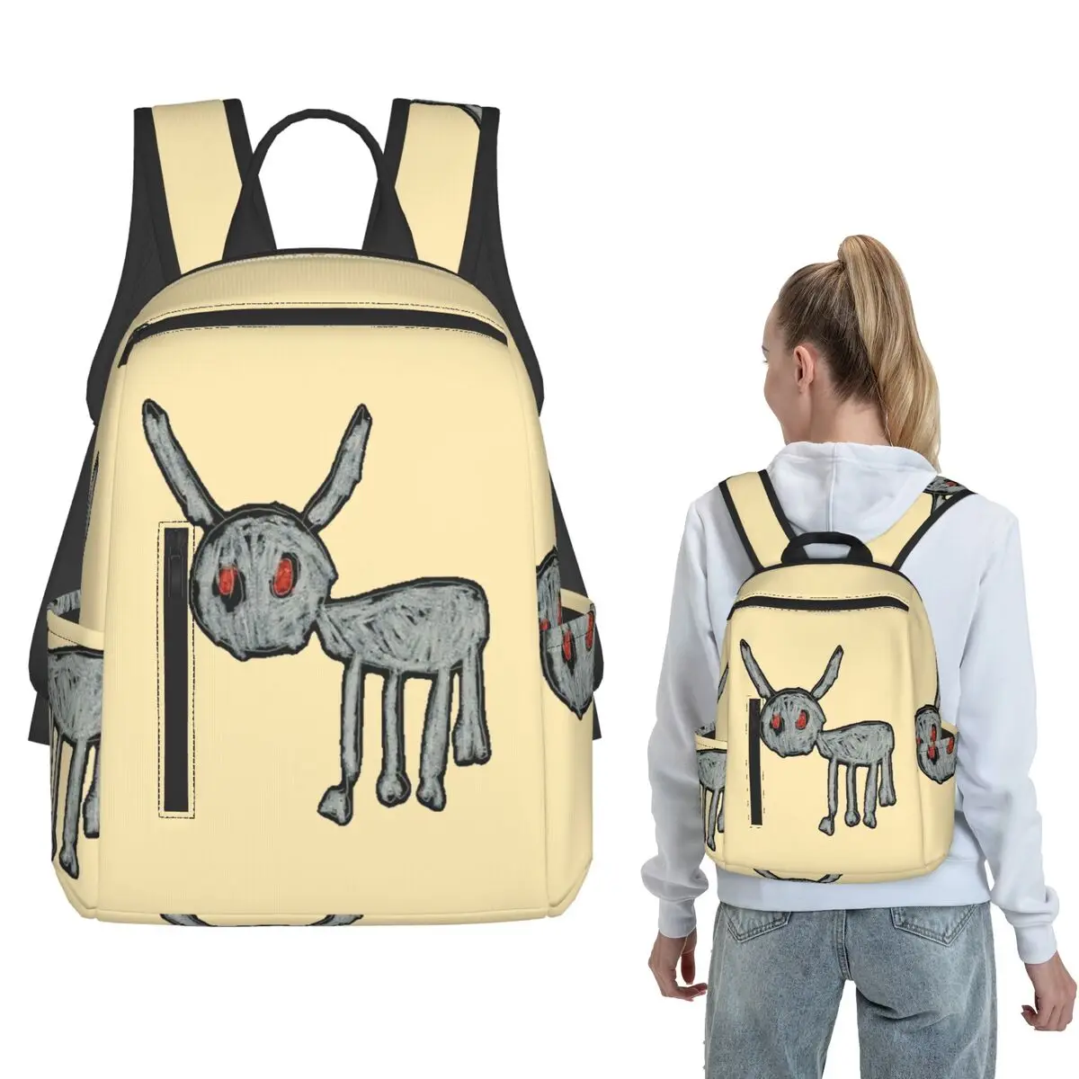 Drake Rapper Backpack Daypack Boys Girls BookBag School Bag Shoulder Bags for Men Women