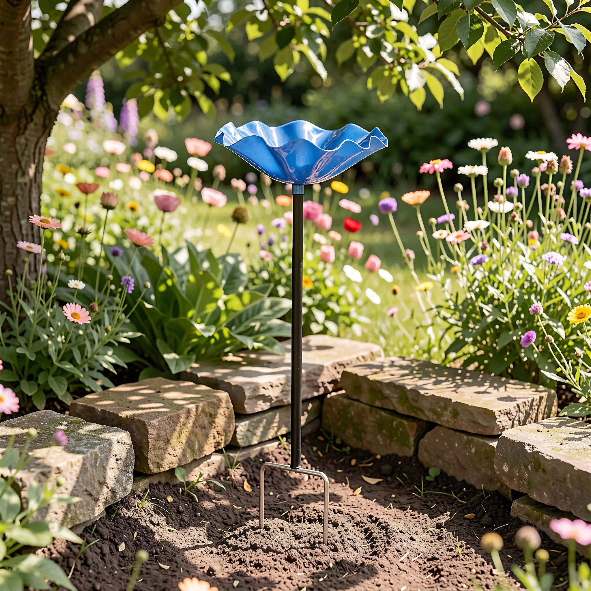 Bird and Butterfly Water Feeder Bee Drinking Station for Deck Bowl Bath Garden Waterer