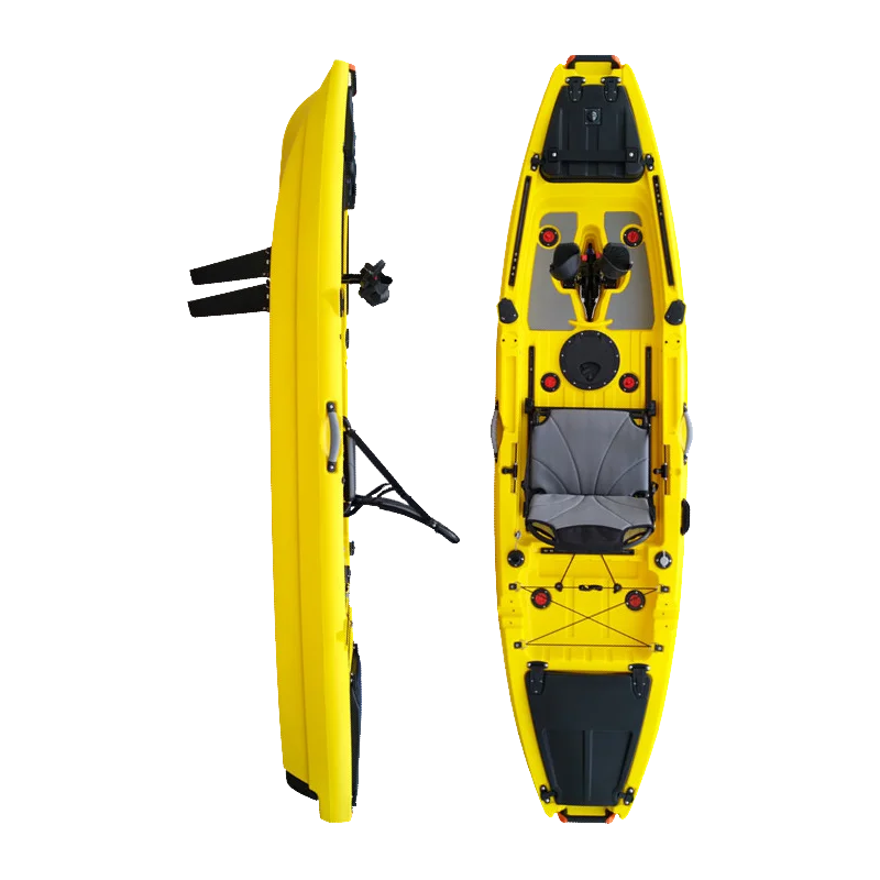 

Manufacturers Ocean Custom Polyethylene kayak for fishing man with pedal system