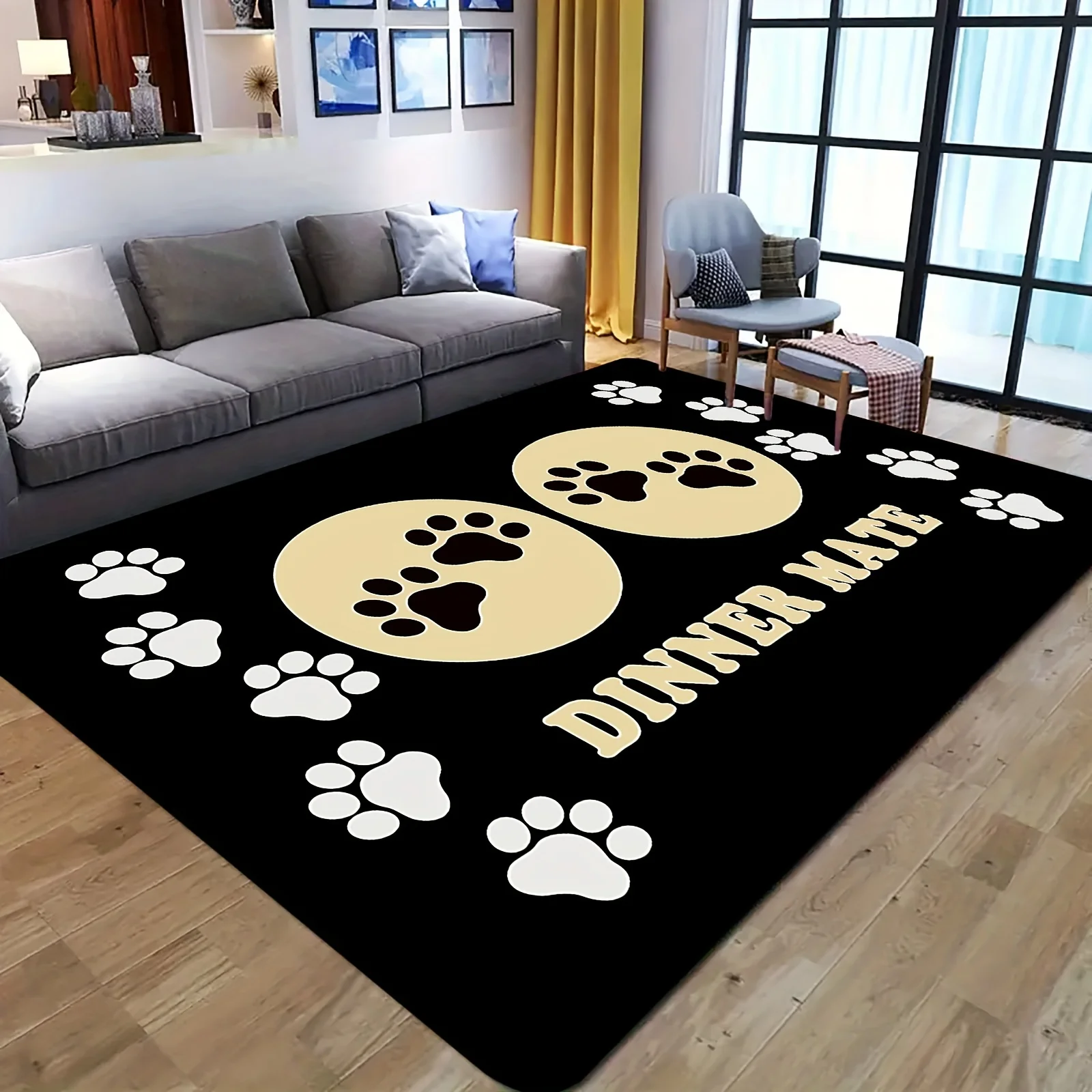 Tapis VIKAMA doux effet empreinte, motif abstrait moderne, pour salon, tapis de bienvenue, tapis de chevet, tapis de sol de salle de bain, maison