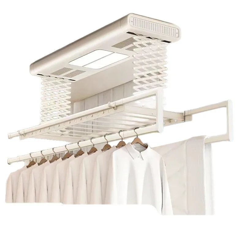 Drying rack Intelligent automatic cooling hanger Double light balcony Household lifting rod telescopic
