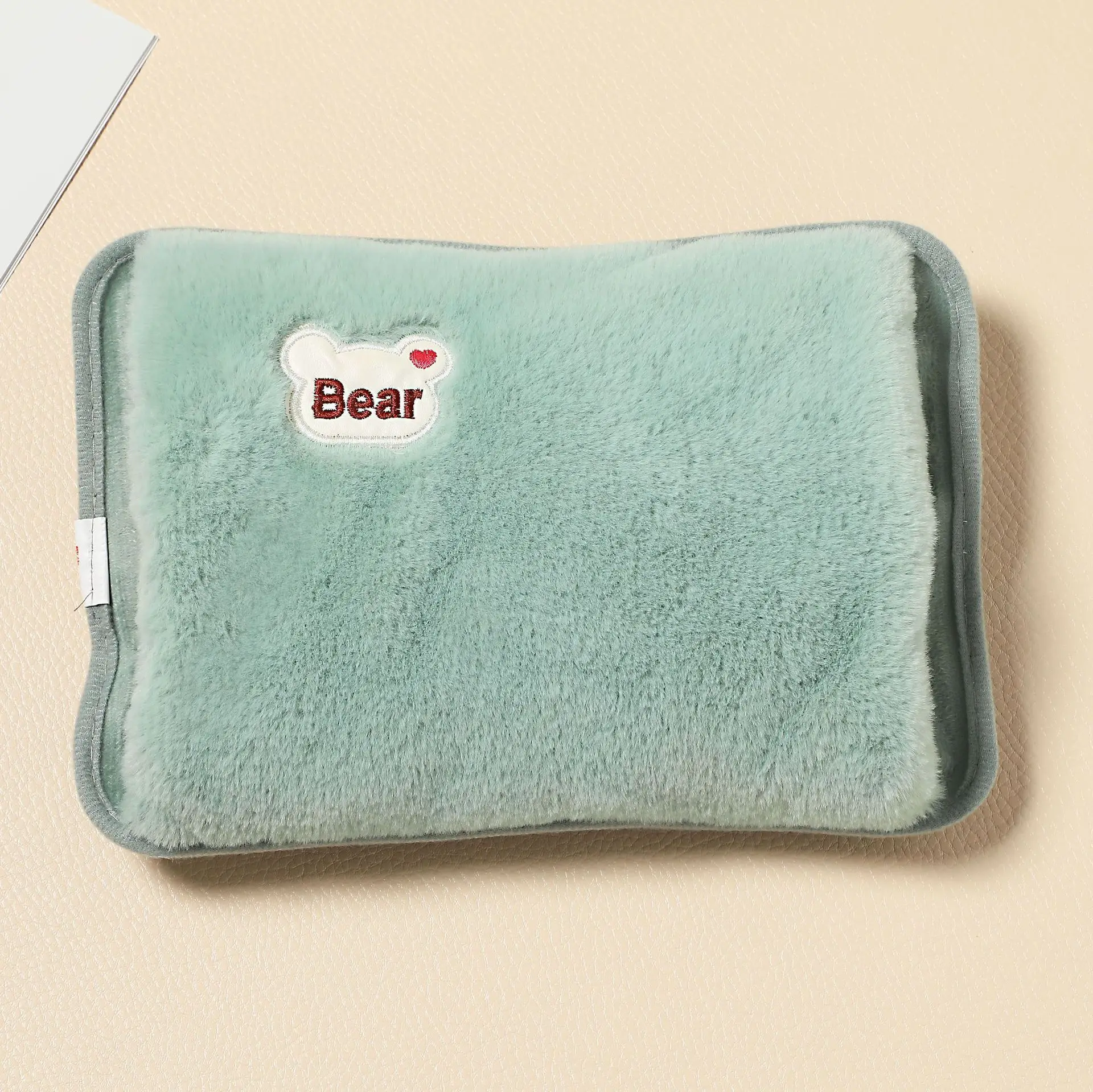 Rechargeable Electric Hot Water Bag Safety Rabbit Fur Reusable Hot Water Bottle Hand Warmer Heat Pack