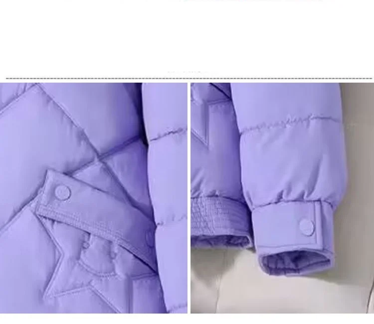 Winter Jacket Women's Stand collar Cotton Warm Coat Korean Loose Ladies Thicken Short Coat Solid Casual Student Jackets Female