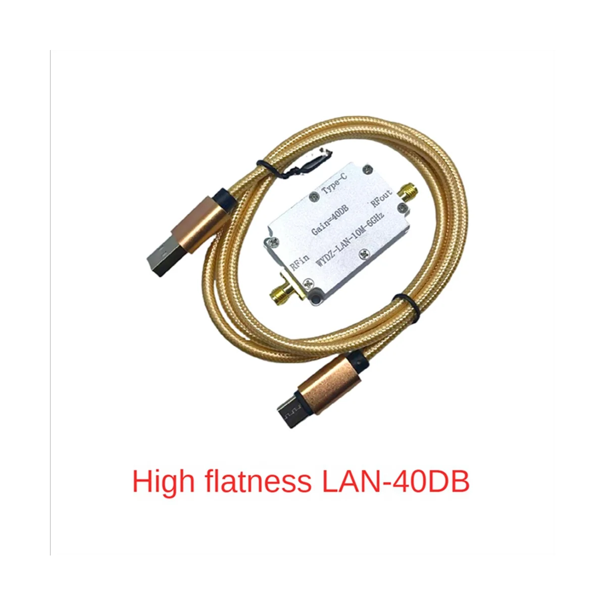 High Flatness Amplifier 10M-6GHz Gain 40DB RF Signal Driving or Receiving Front End