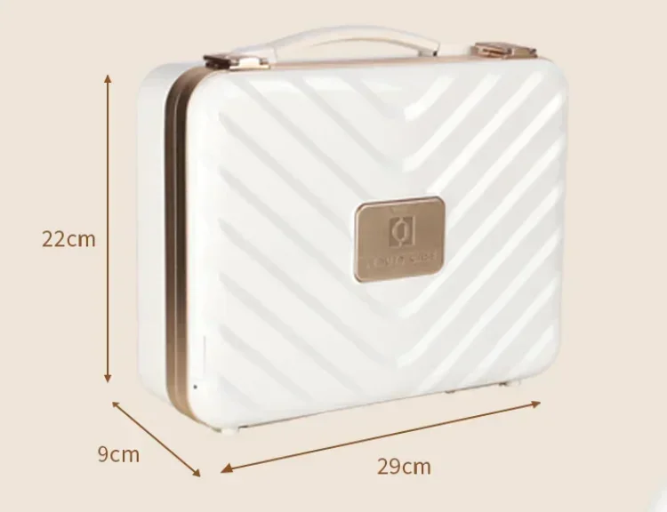 Smart LED Cosmetic Case with Mirror Large Capacity  Bag Cosmetic Case Travel Bags for Women Portable Storage Waterproof Bags