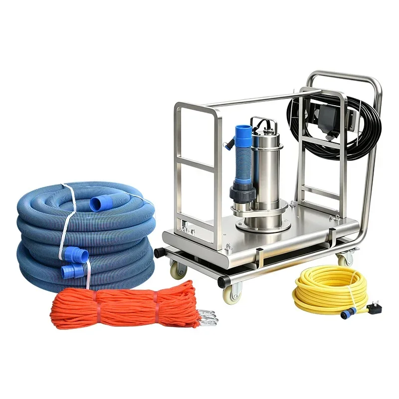No-Flooding Pool Suction Pump; All-Steel, One-Piece, Clog-Resistant Suction; Pool Bottom Cleaner(Customized)