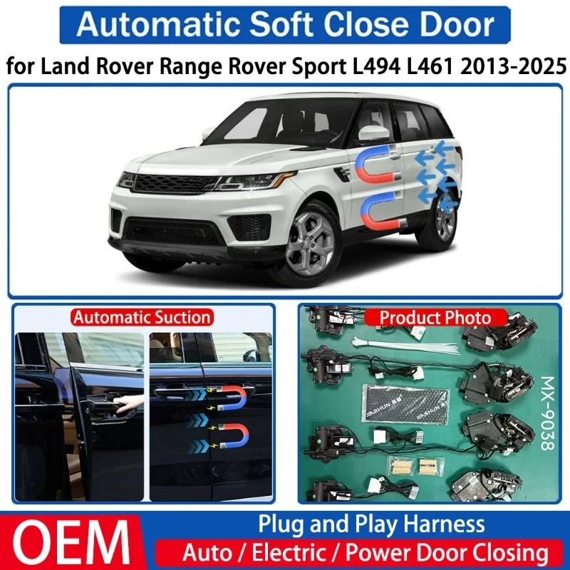 for Land Rover Range Sport L494 L461 2013-2025 Car OEM Automatic Soft Close Door Electric Suction Kit Auto Power Closing