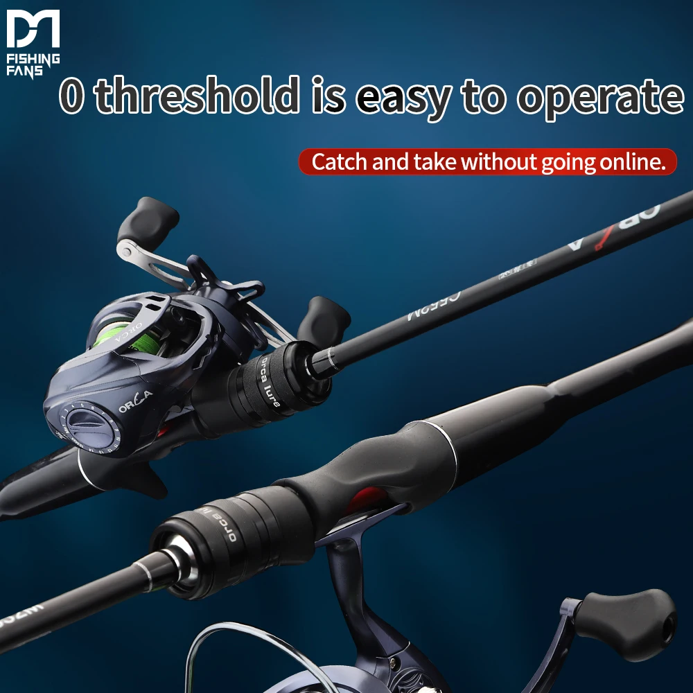 FISHINGFANS Spinning Baitcasting Travel Carbon Fishing Rods Casting Weight 5-20g M Fast Medium Lure Trout Fishing Rod