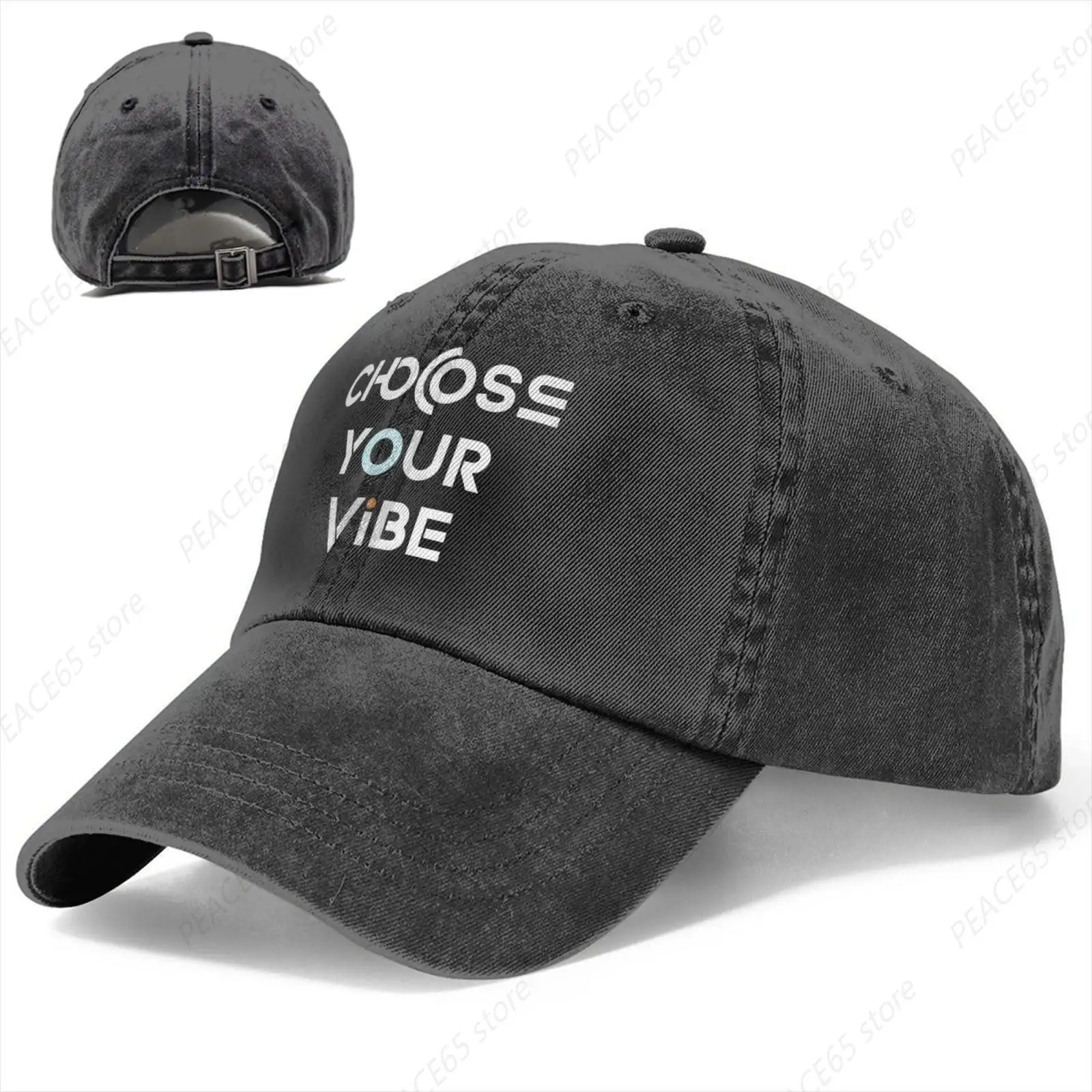 Choose Your Vibe Baseball Cap Golf Dad Hat Adjustable Breathable Classic Cotton Hat Men Women