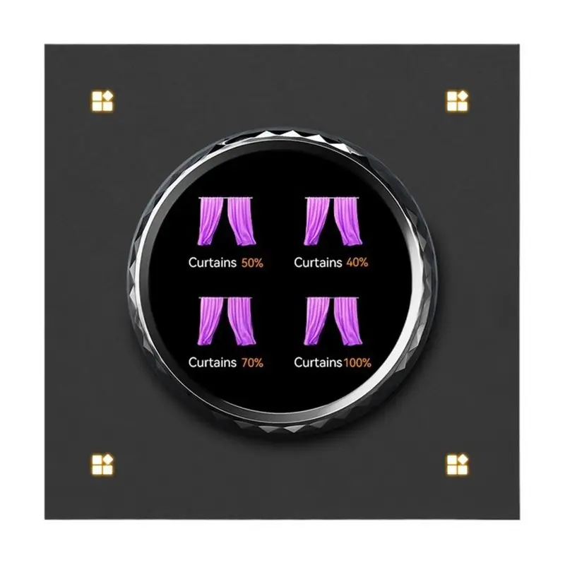 A03F-Tuya Zigbee Smart For Lighting Curtains And Thermostats 1.8-Inch Scene Panel Remote Control Home Control Panel