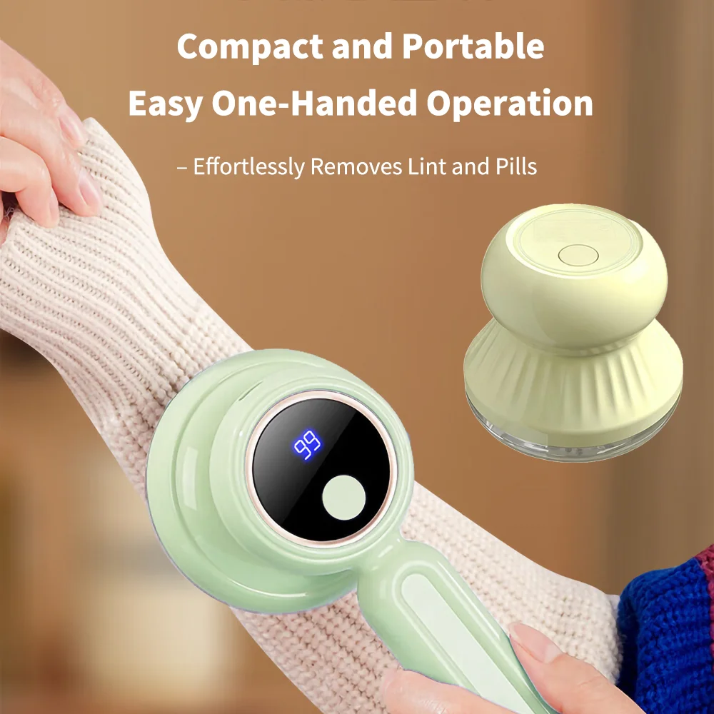 1pc Lint Remover USB Charging Electric Pellet Machine Hair Ball Lint Trimmer Portable Electric Clothes Lint Machine High-Speed