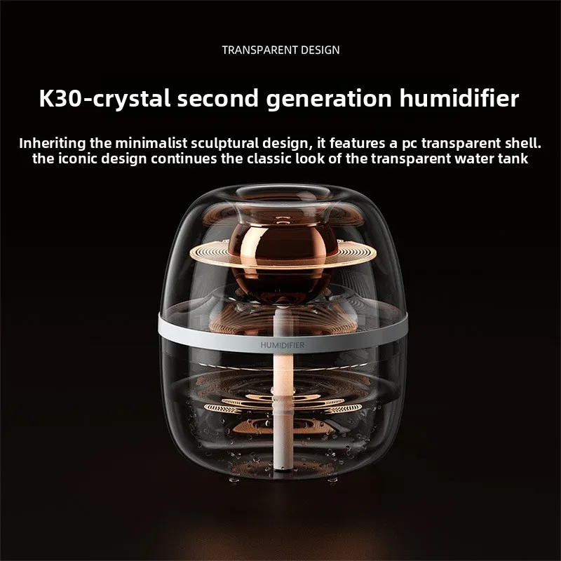

Новый увлажнитель воздуха K30 3L с двойным распылением, USB, тихая работа для спальни, офиса, с ночником