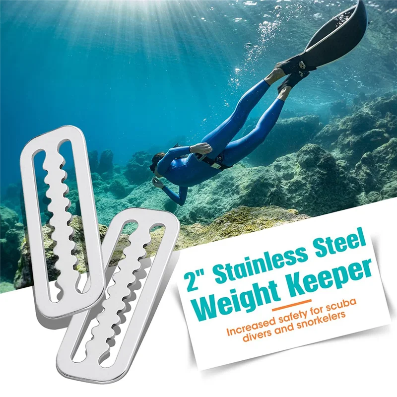 A93E-accessoires de remplacement de plongée en plein air, dent de boucle de sangle pour sangle de 2 pouces (5 Cm)