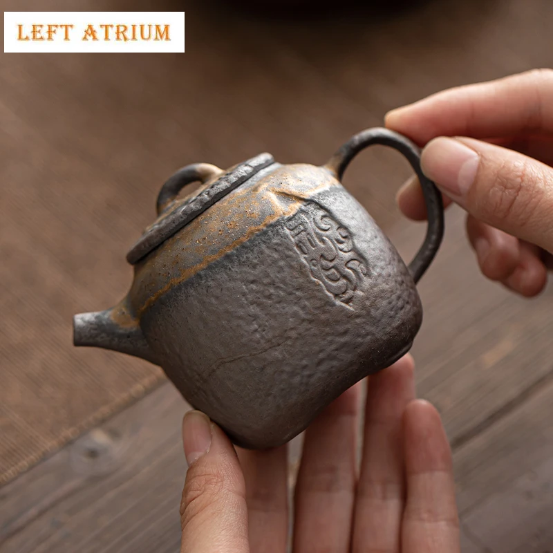 

Retro Japanese Style Pot Teapot Kung Fu Coarse pottery Tea Making Device Tea Infuser Tea Kettle Chinese Small Teapot