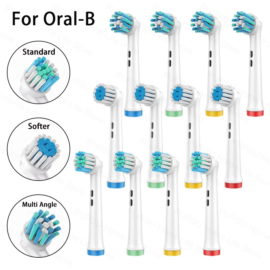 

Electric Toothbrush Heads For Oral-B Triumph,Professional Care,Vitality,Advance Power,Plak Control,Pro Health Range Brush Heads