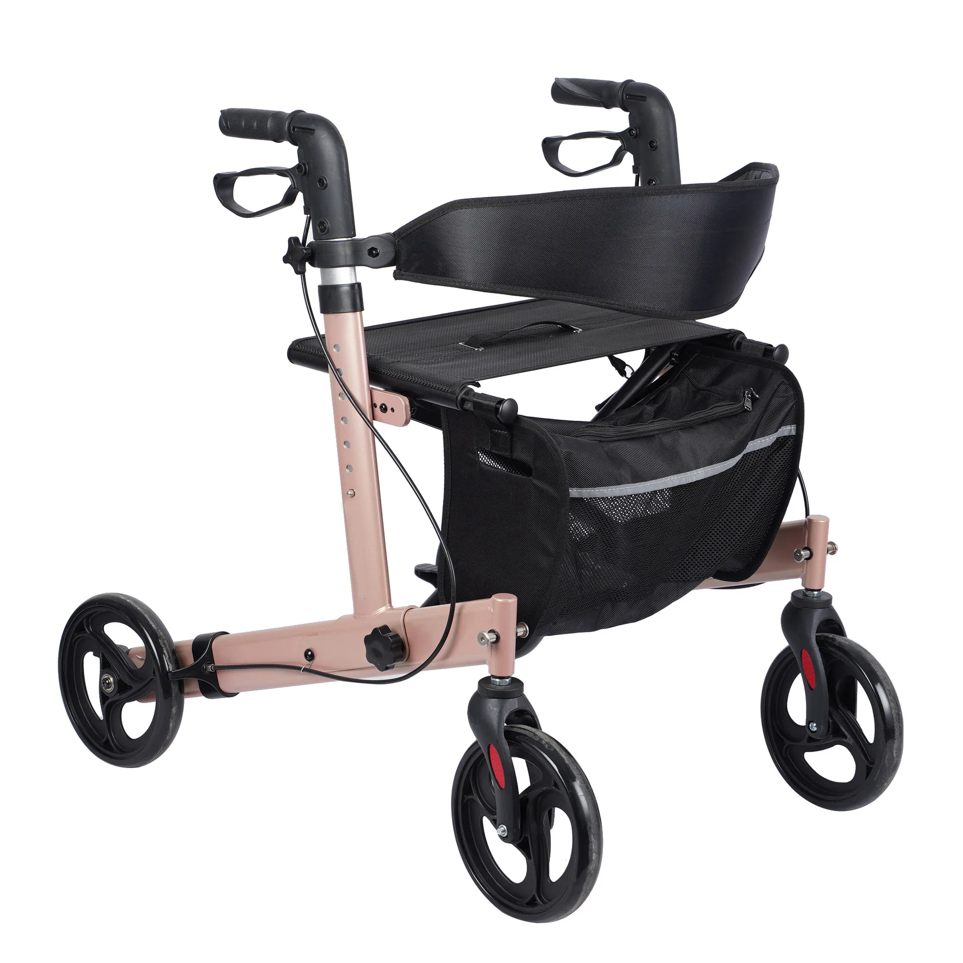 

Cross-border delivery of the elderly multi-functional walker with folding to help the elderly drive four-wheeled trolley