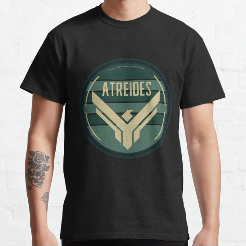 

Atreides House Circular Retro scifi Dune Sand sandworm Gift t shirt for man Large size Tops 100% cotton printed Clothes S-6XL