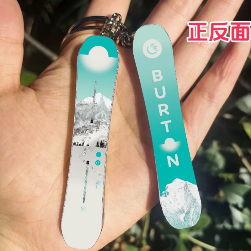 Creative Acrylic Snowboard Keychain Pendant