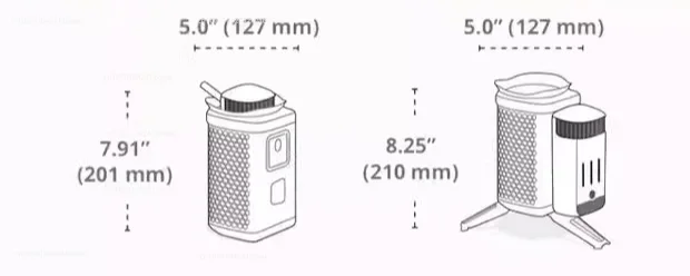 Outdoor hiking and camping Lightweight smokeless thermal power generation Rechargeable wood stove