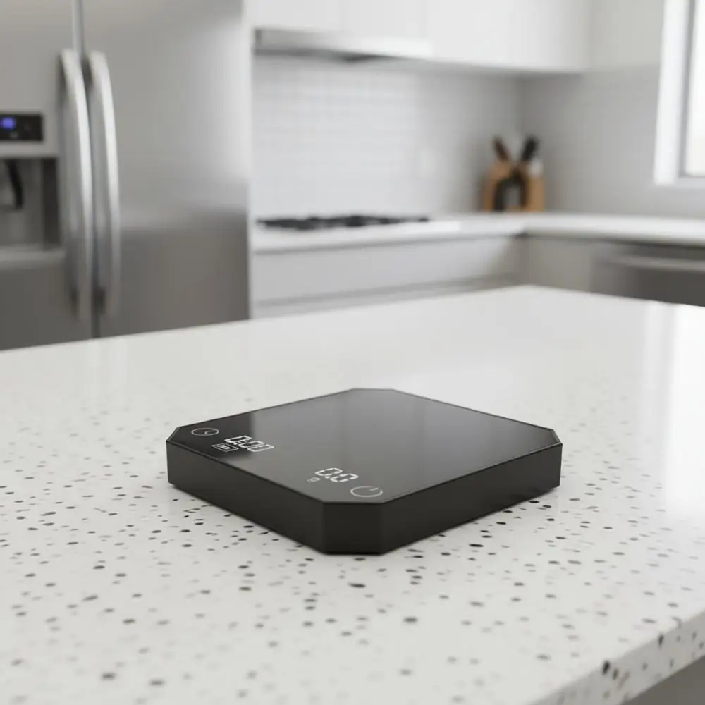 

Цифровые весы для кофе с таймером, точность 2 кг/0,1 г, перезаряжаемые, для пуровера с функцией вычитания веса (тарирования), LED-дисплей