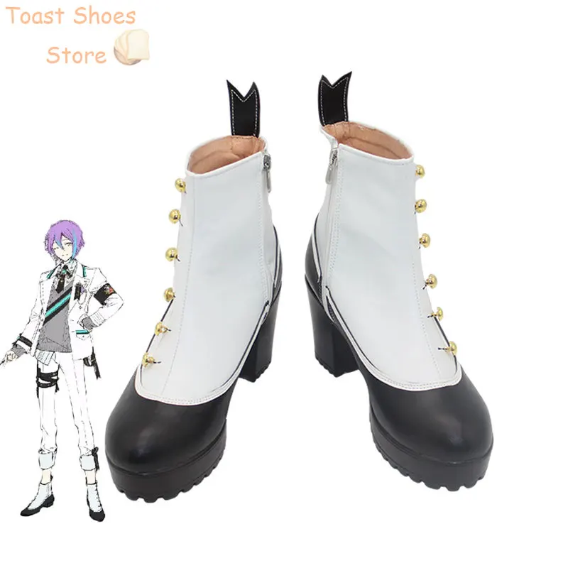 Cute kamispiro Rui Cosplay Shoes Game Project Sekai Colorful Stage PU Leather Shoes Halloween Party Boots Costume Prop