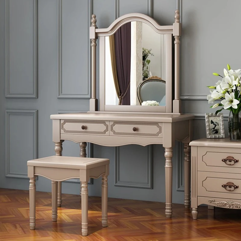 

Modern Drawers Dresser Eithe Girl Box Mirror Hotel Bedroom Dressing Table Storage Makeup Luxury Armadietto Trucco Furniture