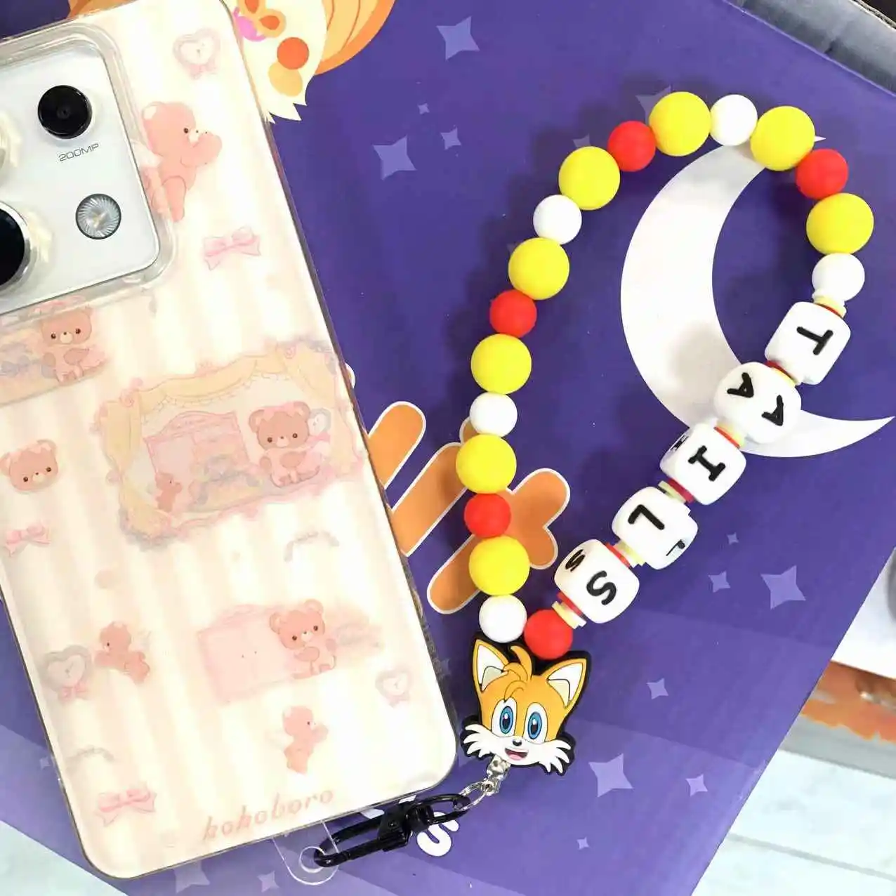 

Cute Hedgehog Phone Charm: Colorful beaded bracelet, fun pendant. Personalized flair for your device.