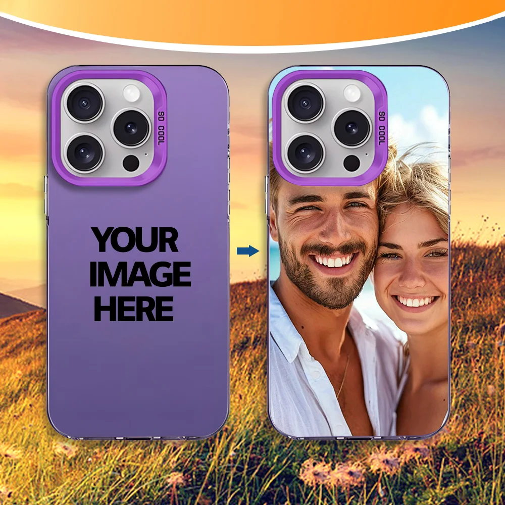 Voor iPhone 17 16 15 14 13 12 11 Pro Max Mini SE 2020 2022 Air XS XR 7 8 Plus 16e DIY Foto Aangepaste Case IMD Schokbestendige Cover