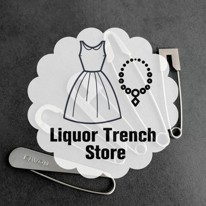 Trendy Large Pins For Clothing Metal Safety Pins Jeans Dress Scarf Adjustable Pins Accessories