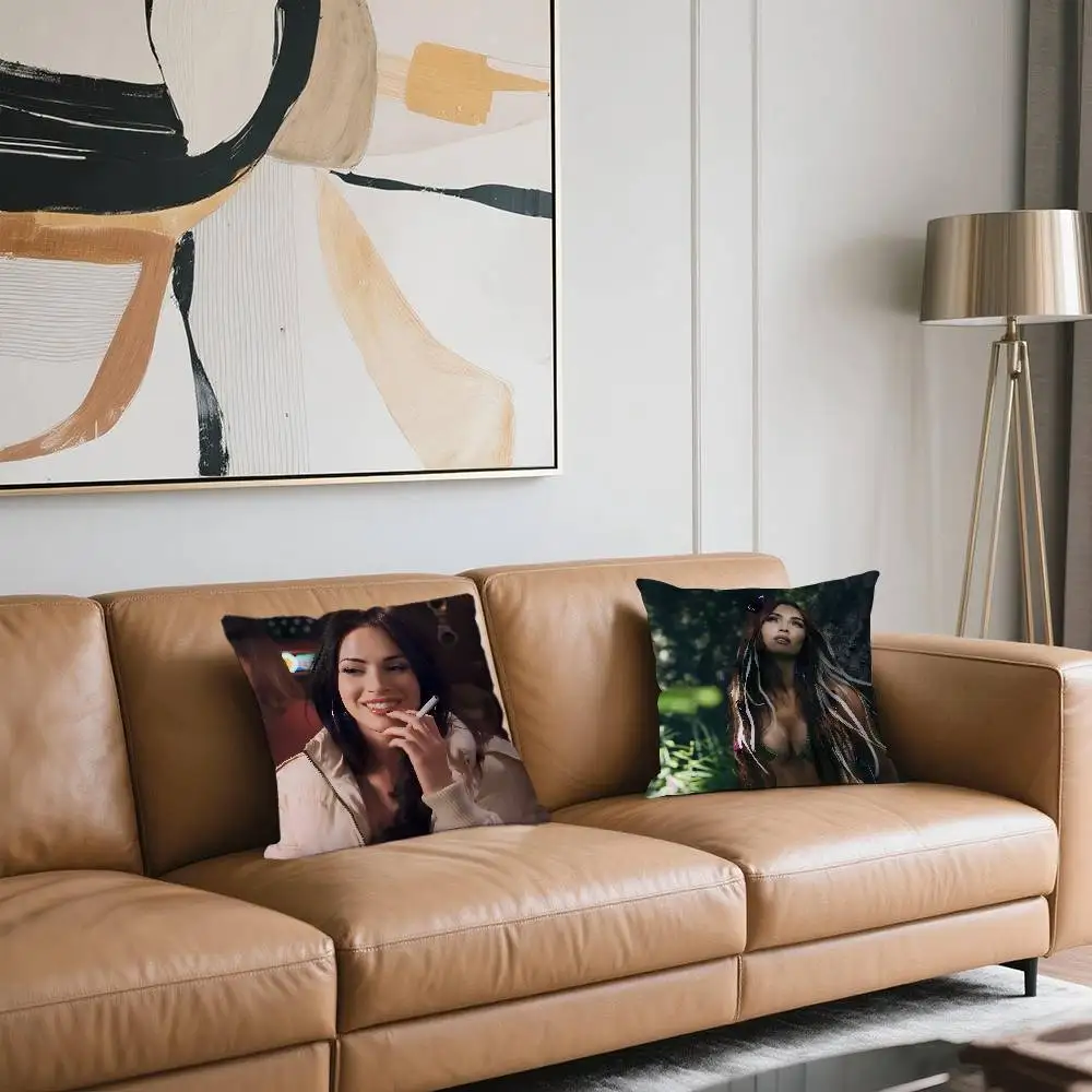 M-Megan D-Denise Fox غطاء الوسادة وسادة للديكور أريكة ديكور المنزل أكياسها