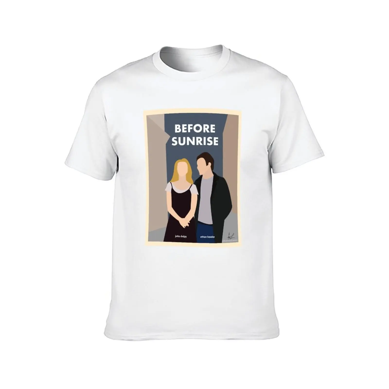 قبل شروق الشمس (1995) تي شيرت مضحك تي شيرت الظلام الفكاهة تي شيرت للرجل القطن الناعم القطن تي شيرت عالية الجودة تي شيرت #2