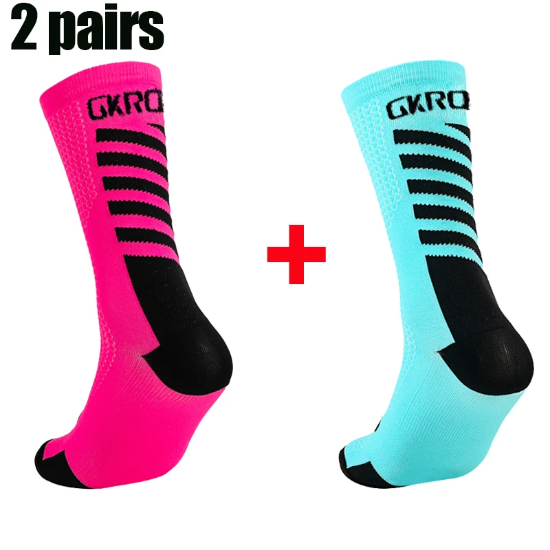 2pairs Neue Radfahren Socken Hohe Qualität Kompression Männer Bike Outdoor Frauen Laufen Professionelle Sport Laufen – Detail 4